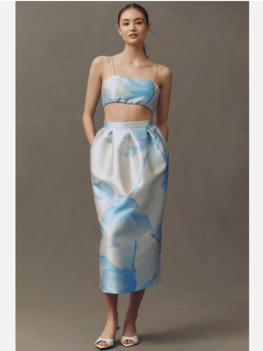 NWT BHLDN HUTCH PRINTED TOP & SKIRT SET